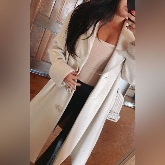 DIOR vintage cream pea coat - Picture 1 of 9